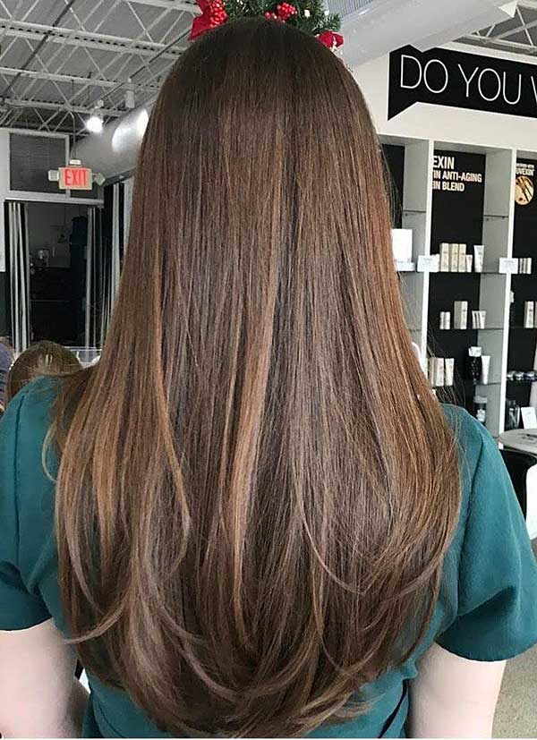 Long Layered Straight Hairstyles