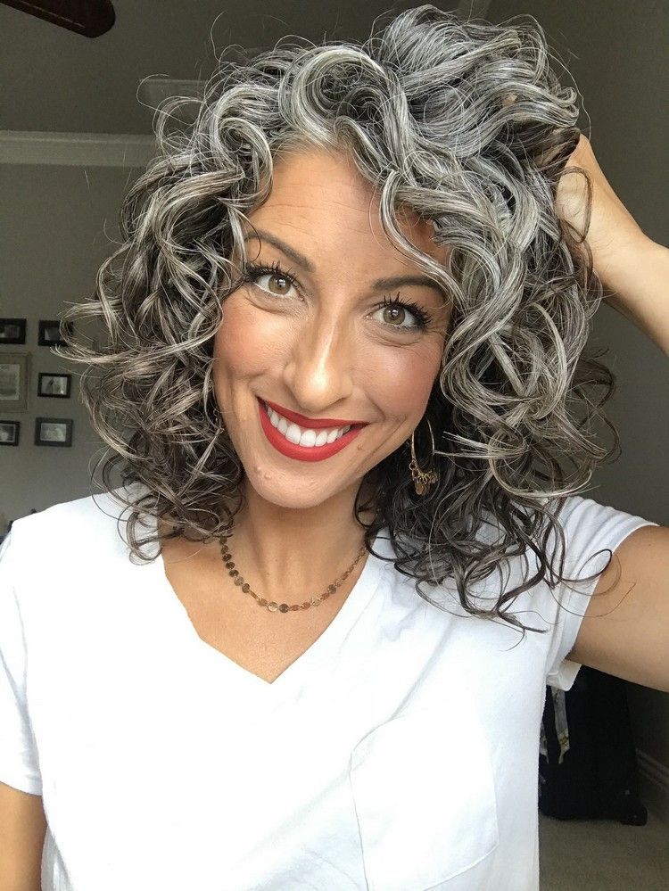 Medium Curly Hairstyles Over 60