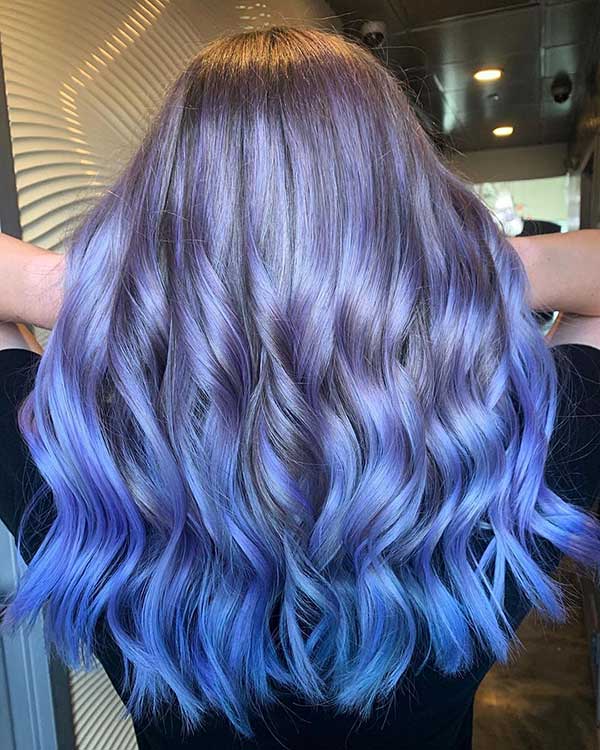 Blue To Blonde Ombre Hair