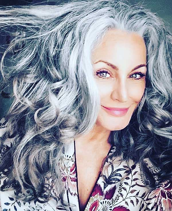 Grey Curly Hairstyles Over 60