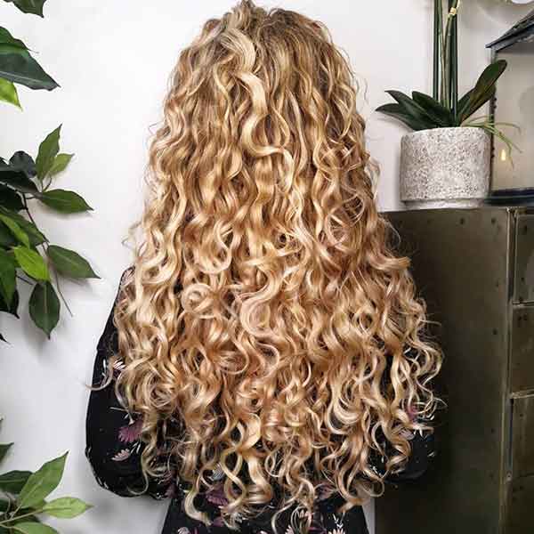 Curly Long Blonde Hair